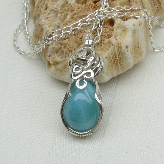 Larimar Larimar Necklace Larimar Pendant Larimar Jewelry