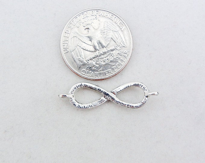 Double Link Infinity Knot Charm Rhinestones