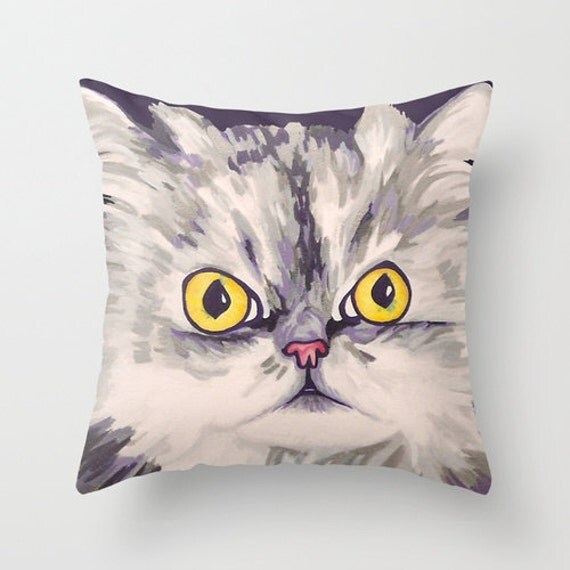 Items similar to 16x16" Throw Pillow Cover featuring a silver