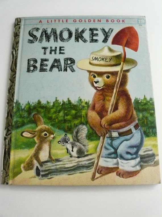 Smokey the Bear Vintage Little Golden Book by Jane Werner