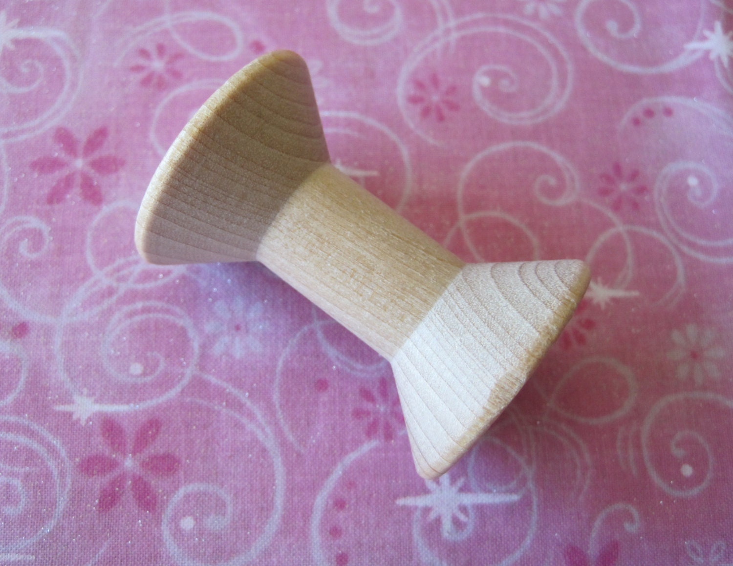 6 Wood Spools, Wooden Spools, Hourglass Spool, Unfinished Wood Spools