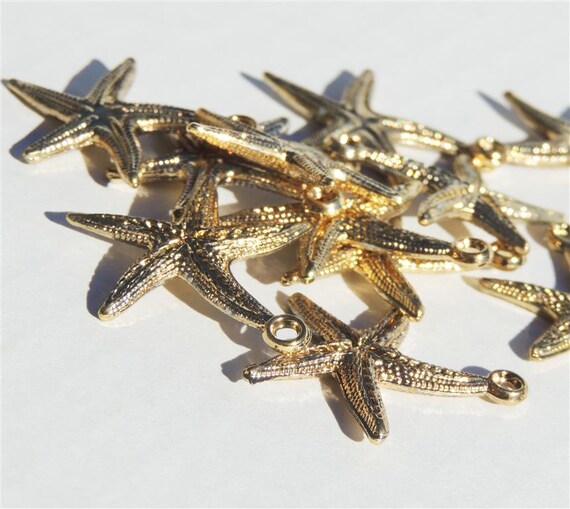 Starfish Gold-Tone Buttons by Buttons Galore