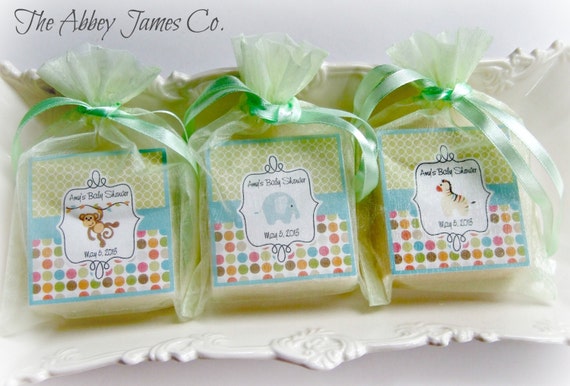 Baby Shower Favors, Safari , Baby Shower Soap Favors, Monkey Baby ...