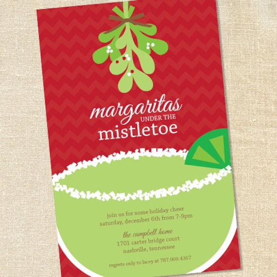 Sweet Wishes Margaritas under the Mistletoe Christmas Cocktail