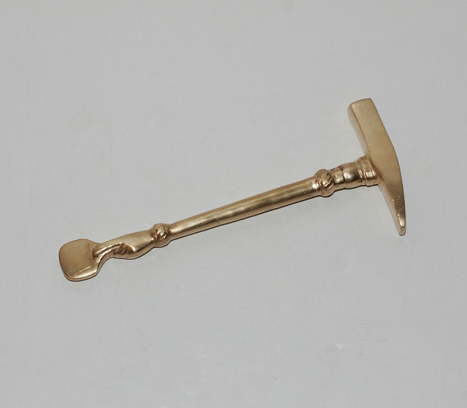 Vintage Solid Brass Jeweler Hammer & Screwdriver by Abundancy