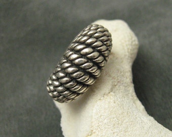 Vintage Sterling Ring Shrimp Style Heavy R5480