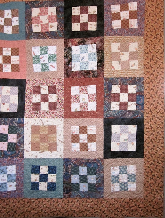 Patchwork Quilt Anne of Green Gables twin bed by kallistiquilts