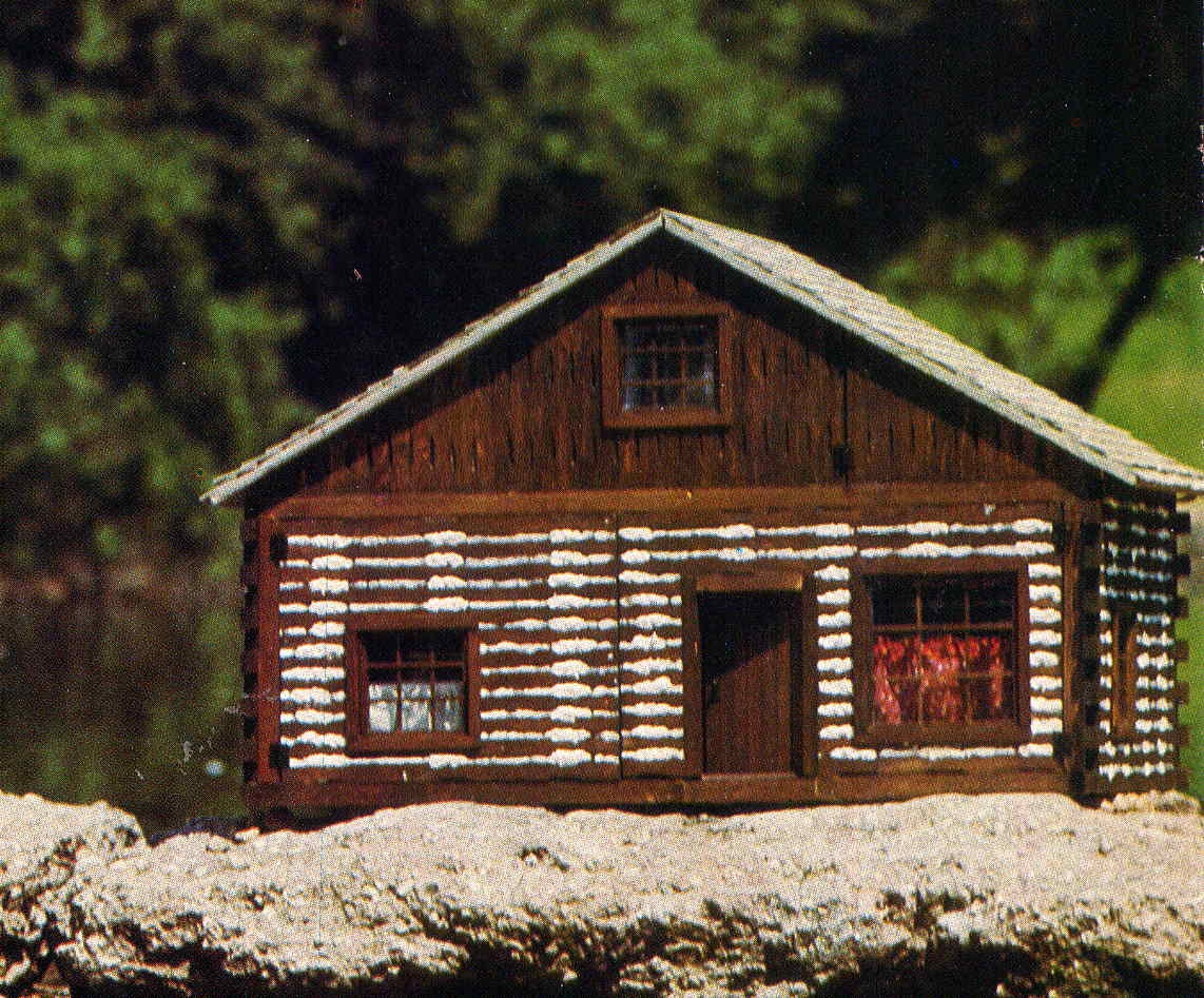 Vintage Log Cabin Dollhouse Plans Pioneer by allsfairyvintage