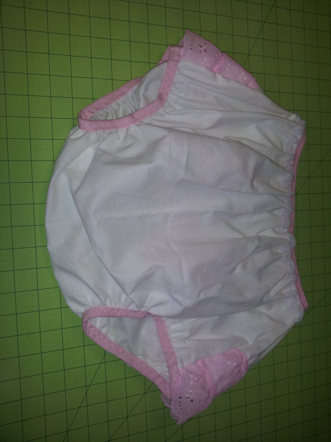 Adult Baby Bottoms White and Pink Ruffle Butt Size 30 to
