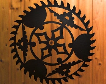 Large Saw Metal Wall Art (H8)