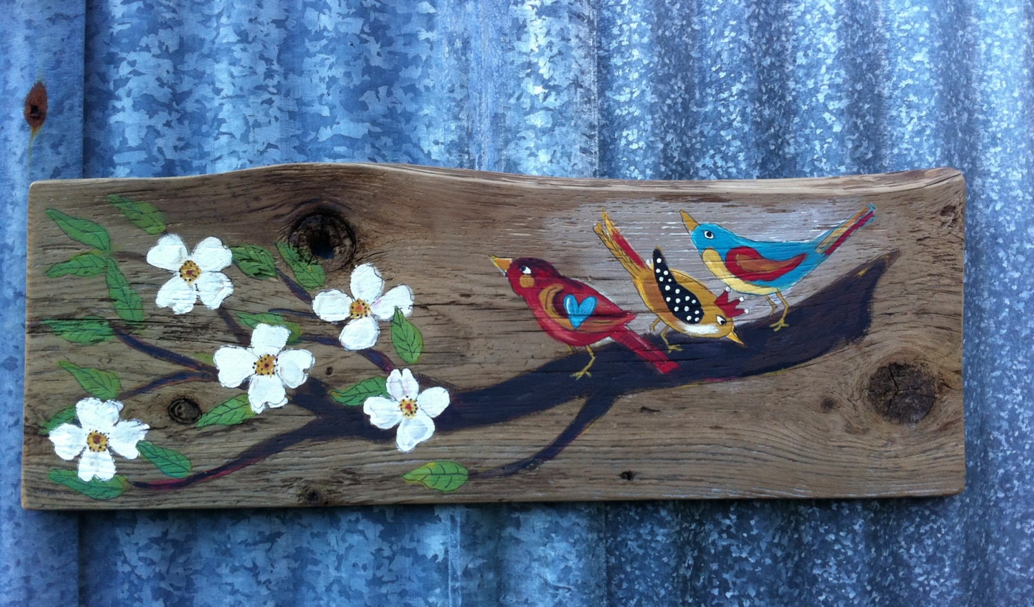Three Little Birds Farm House Wall Decor by evesjulia12 on Etsy