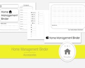 Accessories Set - Printable Home Management Binder Series