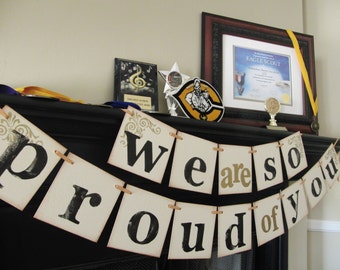 graduation party decoration, graduation banner, first communion banner