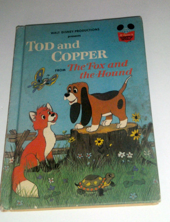 Vintage Walt Disney Book Todd and Copper 1981 by carriesattic