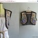 sequin beaded handmade vintage velvet satin vest
