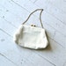 1950s beaded purse / vintage beaded purse / La Neige