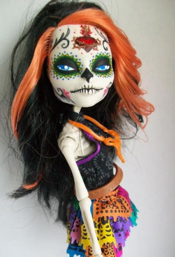 day of the dead stuffed doll