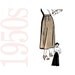 1950s Vintage Sewing Pattern - 50s Skirt Pattern - Womens Skirt Sewing Pattern - Vintage Skirt Patterns - 26 Waist Skirt Pattern