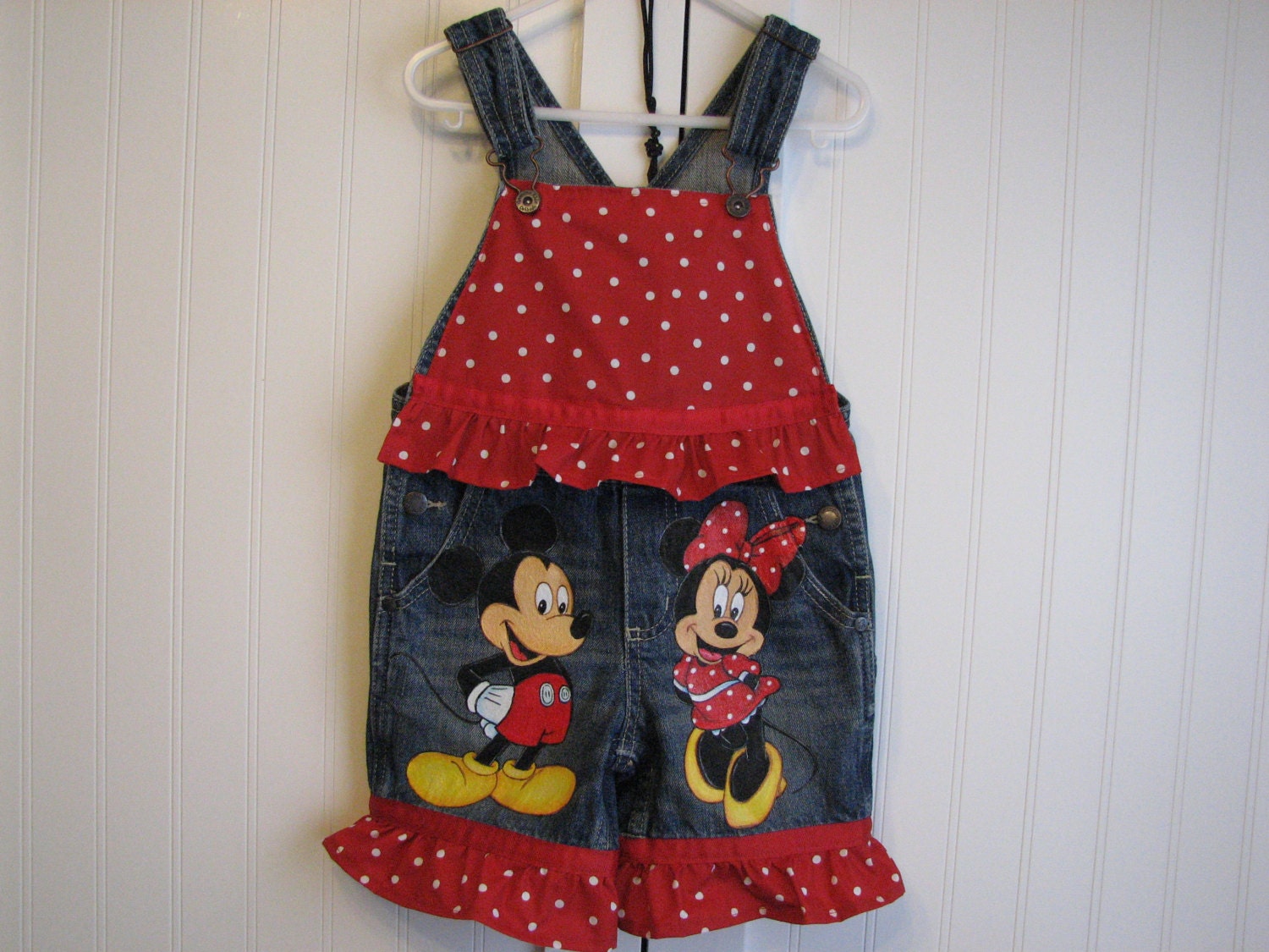 Custom Disney clothing Overalls choice Mickey Minnie Goofy