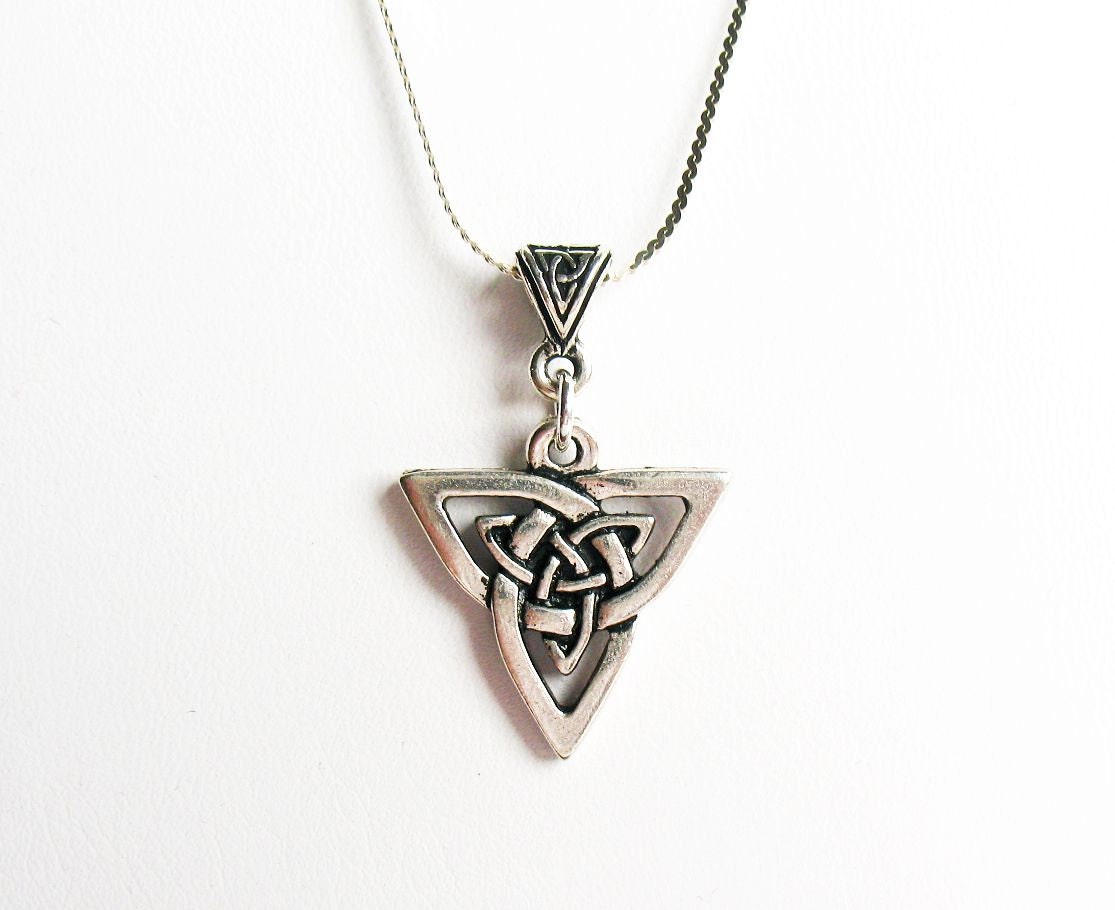 Celtic Trinity/Triquetra/Triad Knot Necklace on Sterling