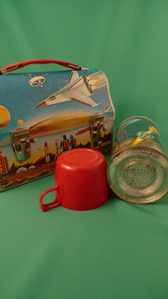 1960 Astronaut Dome Lunch Box With Thermos