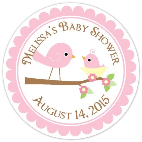 Items similar to Baby Birds Baby Shower Labels, Mommy and ...