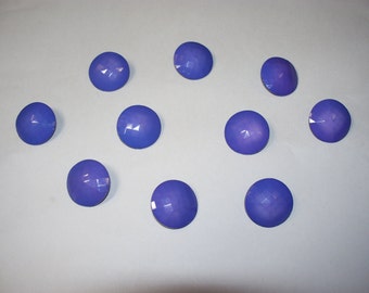 10 Purple Shank Buttons, Lot 2284 (Free US Shipping)