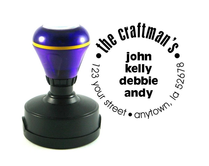 Personalized Self Inking Return Address Stamp - self inking address stamp - Custom Rubber Stamp R37