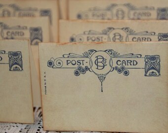 Wedding Place Cards, Quantity 100, Escort Cards, Vintage Post Cards Placecards, Tent Table Place Cards