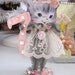 Vintage Inspired SuGaR SwEeT Happy Birthday 7 Year Old Party Paper Posy Doll Party Favor