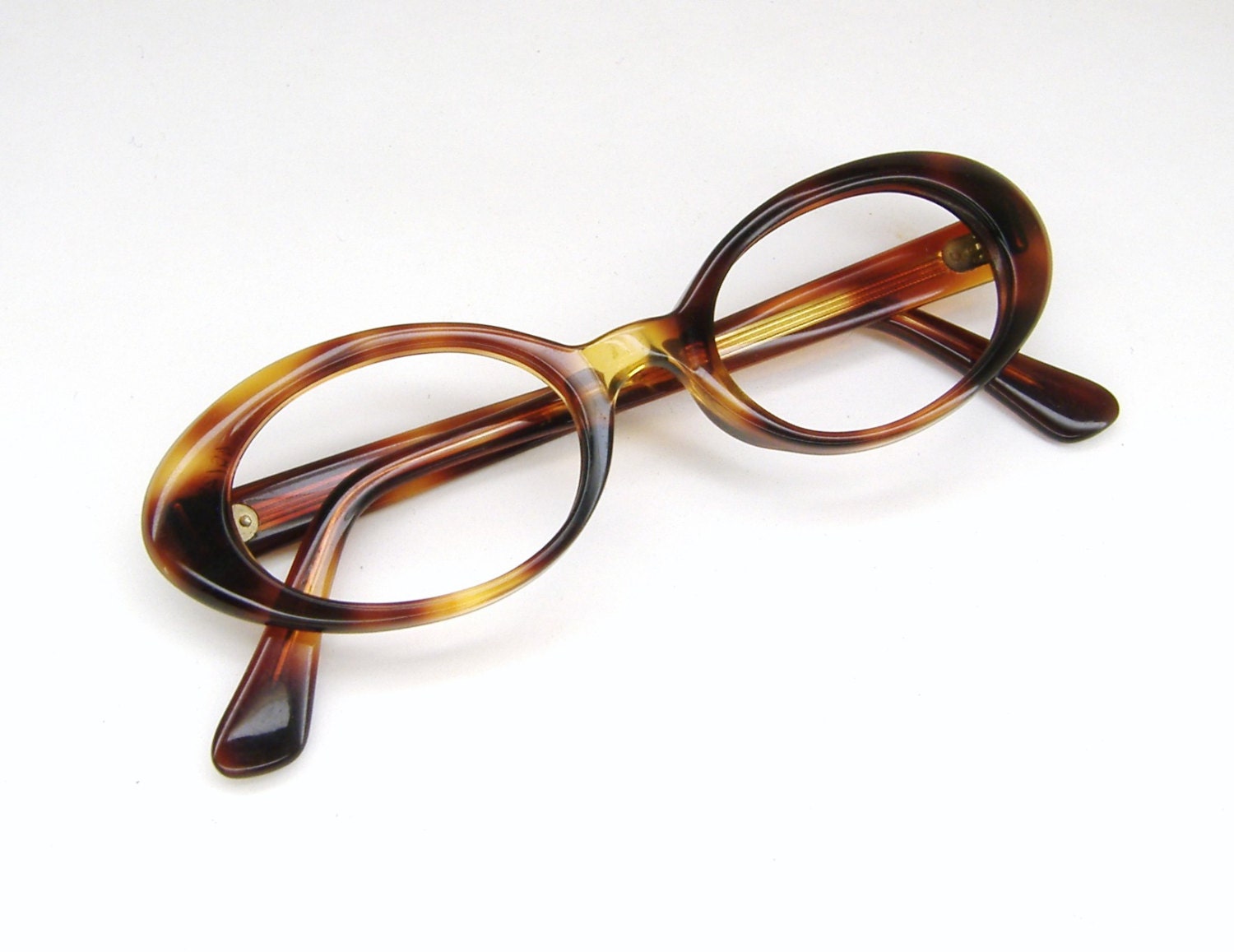 Vintage 60s Tortoise Cateye Eyeglasses by Vintage50sEyewear