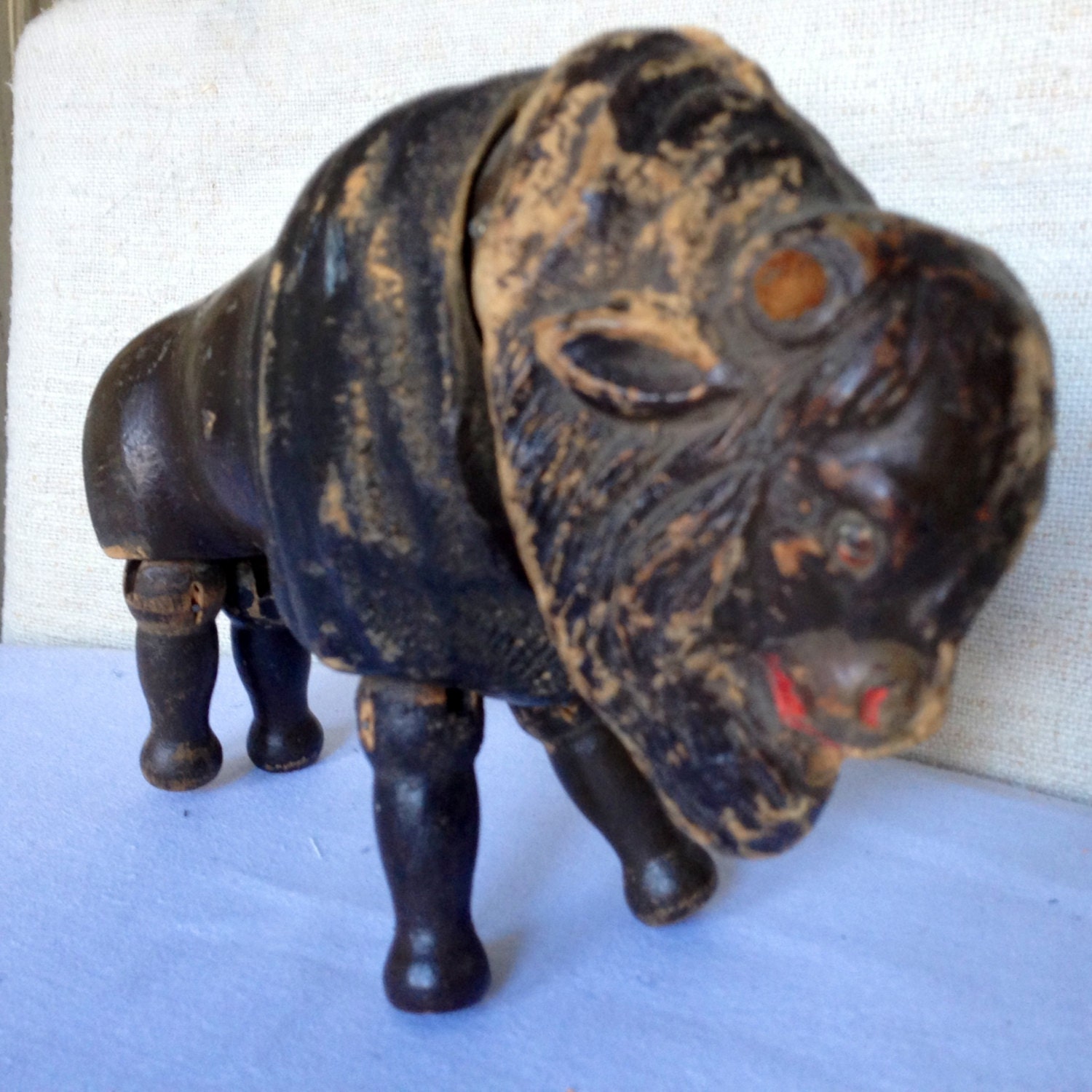 Schoenhut toys Buffalo 1800s Antique.