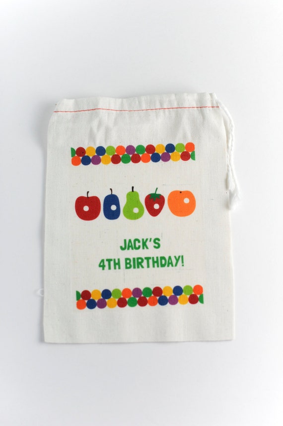 Hungry Caterpillar Inspired Personalized Party Favor Bag Il_570xn