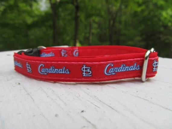 St. Louis Cardinals Cat or Small Dog Collar w/ Red or Pinking