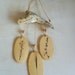 SALE 20% OFF -- Lovely Handmade Speckled Stoneware Wind Chime w/ Weed Impressions & Driftwood