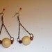 Chain Dangle Wooden Basketball Wives Inspired Bead Earrings