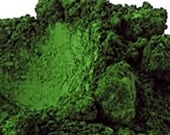 Green Oxide Pigment Powder 1 Oz, Ultramarine Green Mica, Mineral Makeup Supplies