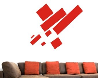 Kazimir Malevich Russian Painter Geometric Abstract Art Avant-garde Suprematist Movement Vinyl Wall Decal Sticker Eight Red Rectangles 8