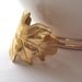 Gold Oak Leaf ring - adjustable band