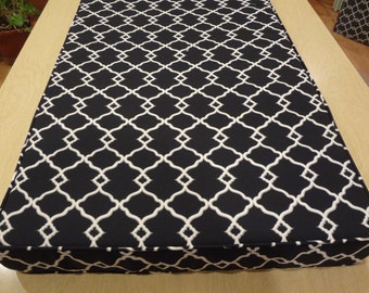Window Seat Cushion Cover,YourFabric Selection, 83.5" x 21" x 3",Includes piping and zipper. Made to Order.You Pay Shipping.