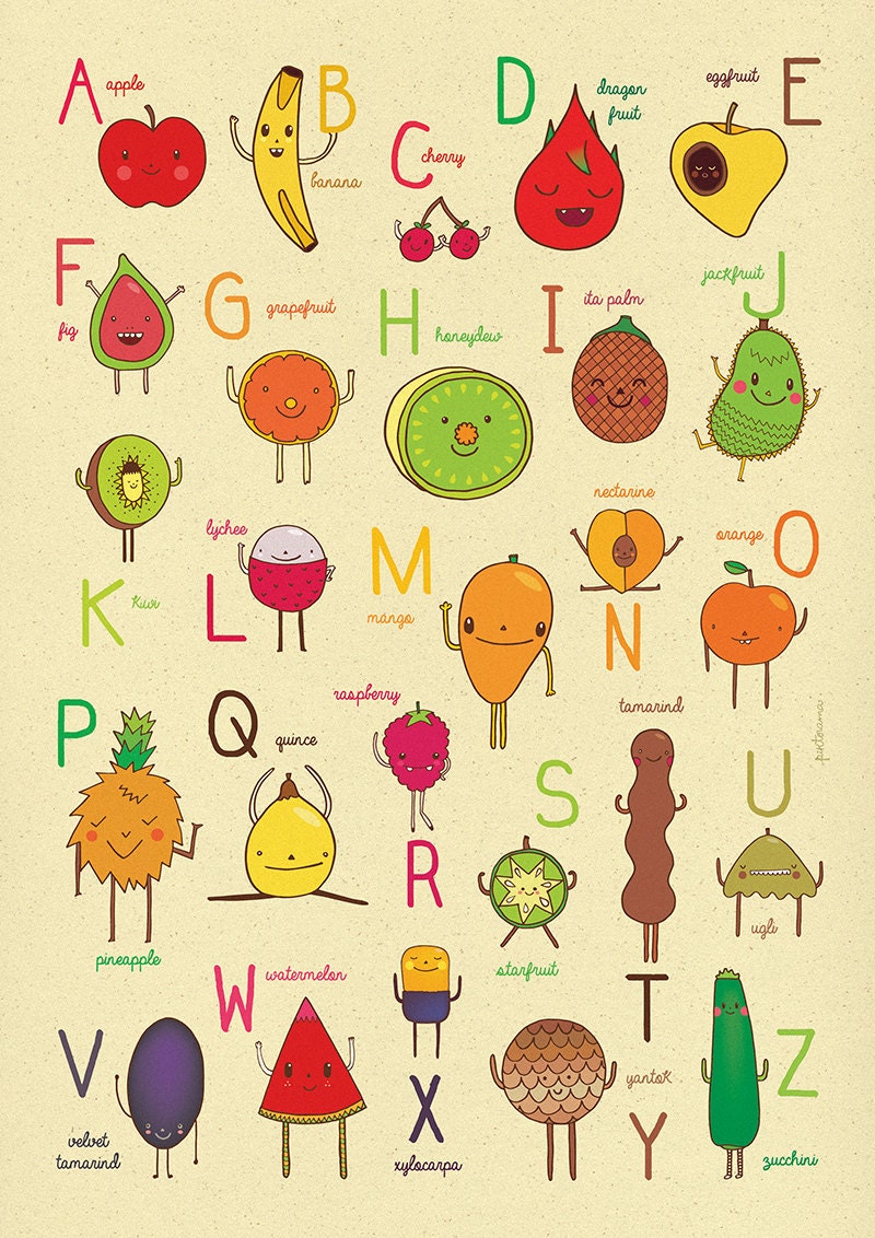 ABC Fruit Alphabet