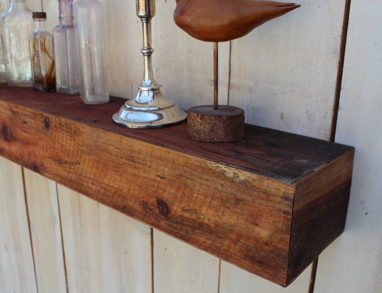 Wood Home Furnishings Floating Wall Shelf