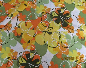 Marianne of Maui Hawaiian Quilting Fabric SALE Mod Hawiian Flowers Satiny NEW ARRIVAL