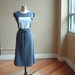 Size Extra Small- Jersey Dress Grey Cotton with white square, modern minimalist