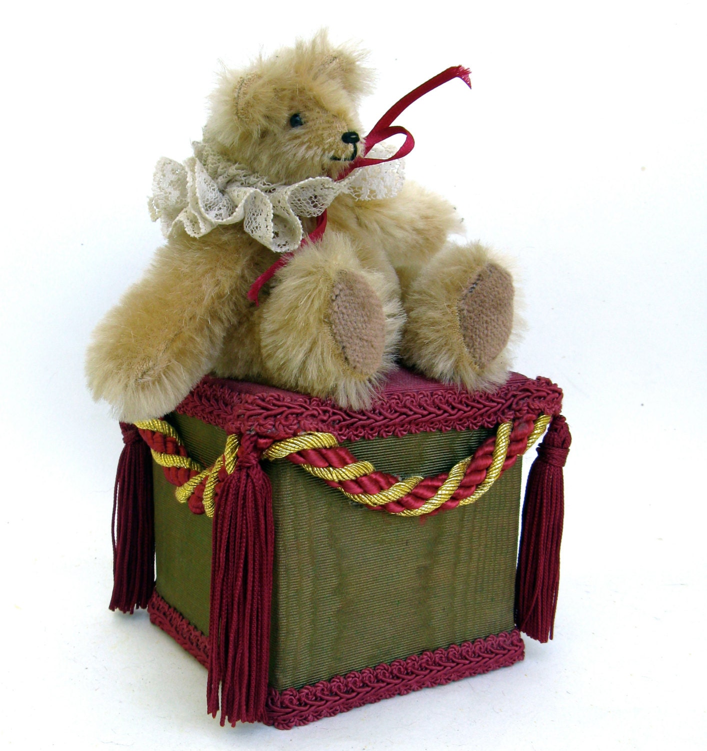 stuffed teddy bear with music box