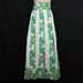 strawberry fields maxi skirt. 1970's fruit and eyelet stripe hippie / festival skirt. medium.