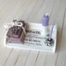 Dollhouse Writing desk lilac in 1/12 scale