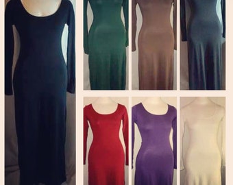 Women Long Sleeves Long Maxi dress, xsmall, small, medium, large, xlarge / optional maternity