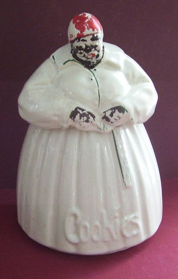 Antique McCoy Aunt Jemima Black Americana Cookie Jar Mammy