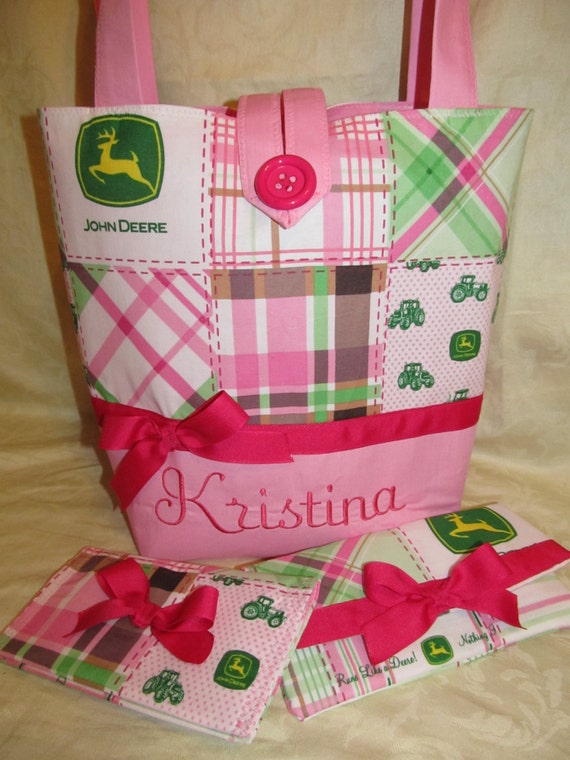 SHIPS FREE Handmade custom John Deere plaid by creativesewing2